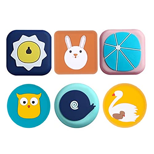 TOMATUS® Wall Protector Door Knob Bumper Pads | Pack of 6 Self-Adhesive Soft Rubber Door Stopper | Cute Animal Design for Protecting Walls, Cabinets, Fridge Doors, and Toilets, Wall Scratch Protector - Image 1