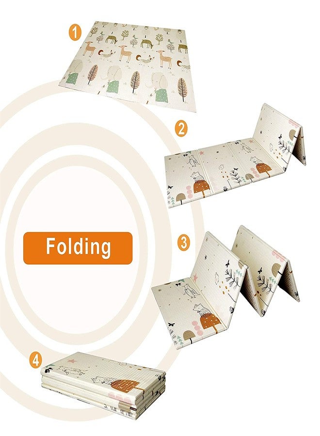A Cube Luxury Solutions Soft Foam Foldable Alphabet Playmat Waterproof, Anti Skid, Double Sided Baby Crawling Floor Mat For Kids (Foldable 6X5.5 Ft- Mat) - Multicolor - Image 3