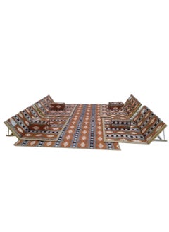 Albawadi Arabic Folding Carpet Camping Desert Carpet with Pillow Metal Bracket Floor Mat Sets  - Image 2