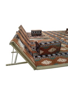 Albawadi Arabic Folding Carpet Camping Desert Carpet with Pillow Metal Bracket Floor Mat Sets  - Image 3