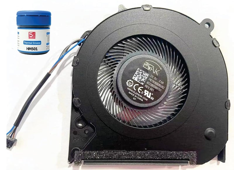 SPAREWAVE Replacement Internal CPU Cooling Fan for HP Laptop 240 G7 245 G7 246 G7 14-CF 14CK 14-CM 14-DK 14DK 14-MA 14MA. Comes With Complimentary MH501 Thermal Greasen (Cooling paste) - Image 1