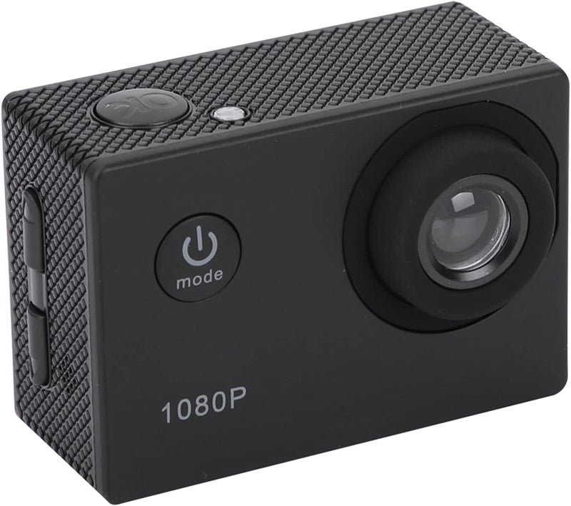cheekyglo Action Camera 1080P 12MP Sports Camera Wide Angle Lens Full HD 2.0 Inch TFT LCD HD Screen Action Cam with 30m/98ft Underwater Waterproof for Outdoor Sport/Vlog/Video/Snorkel Surf (Black)black - Image 1