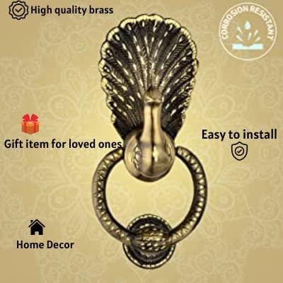 Sardar Mayur Brass Door Knocker - Image 4