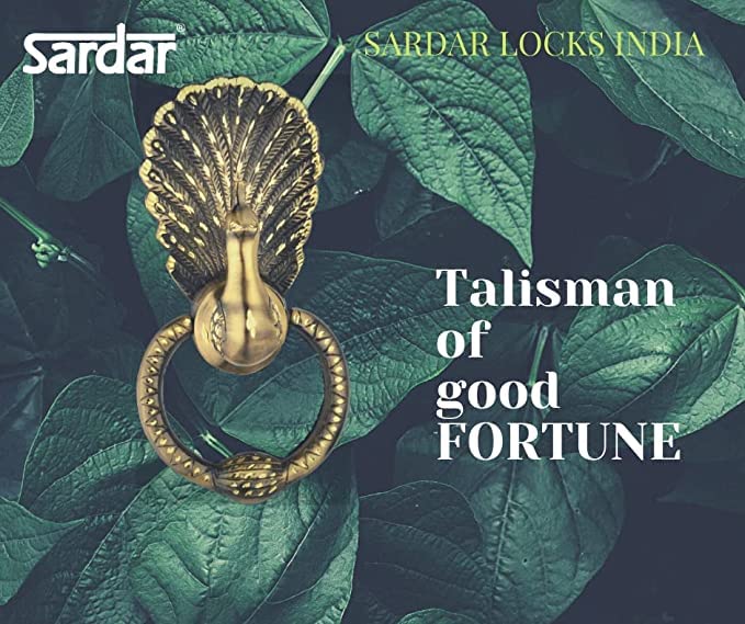 Sardar Mayur Brass Door Knocker - Image 5
