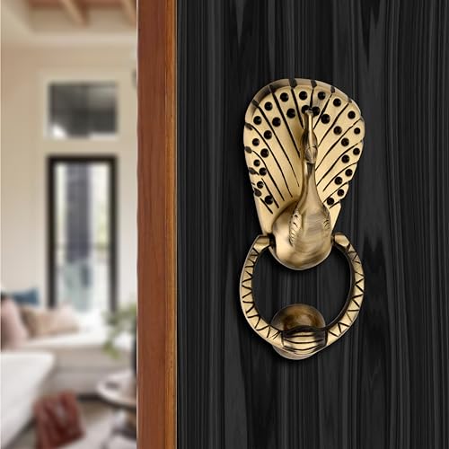 Sardar Mayur Brass Door Knocker - Image 1