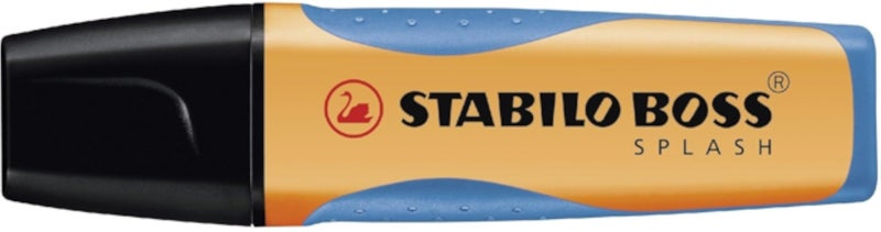 قلم تحديد STABILO Boss Splash - قلم تحديد فلورسنت واحد - برتقالي