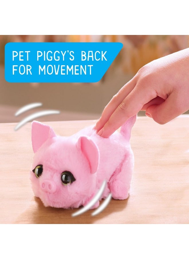 جست بلاس لعبة تفاعلية من Furreal My Minis Piglet، خنزير صغير من القطيفة مع الحركة، وردي، دمية قطيفة ناعمة، ألعاب للأطفال من سن 4 سنوات فما فوق  - Image 3
