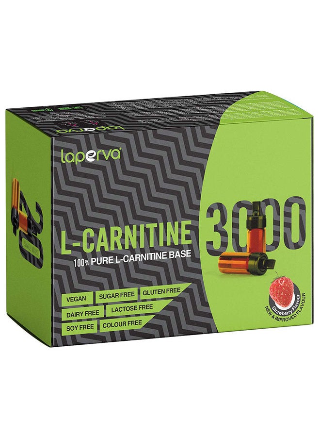 Laperva L-Carnitine  3000 with  Strawberry  Flavor -20 Vials 