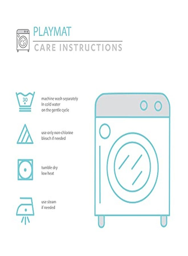 Lush Decor Baby Square with Border Play Mat, 36" x 36", Gray - Image 5