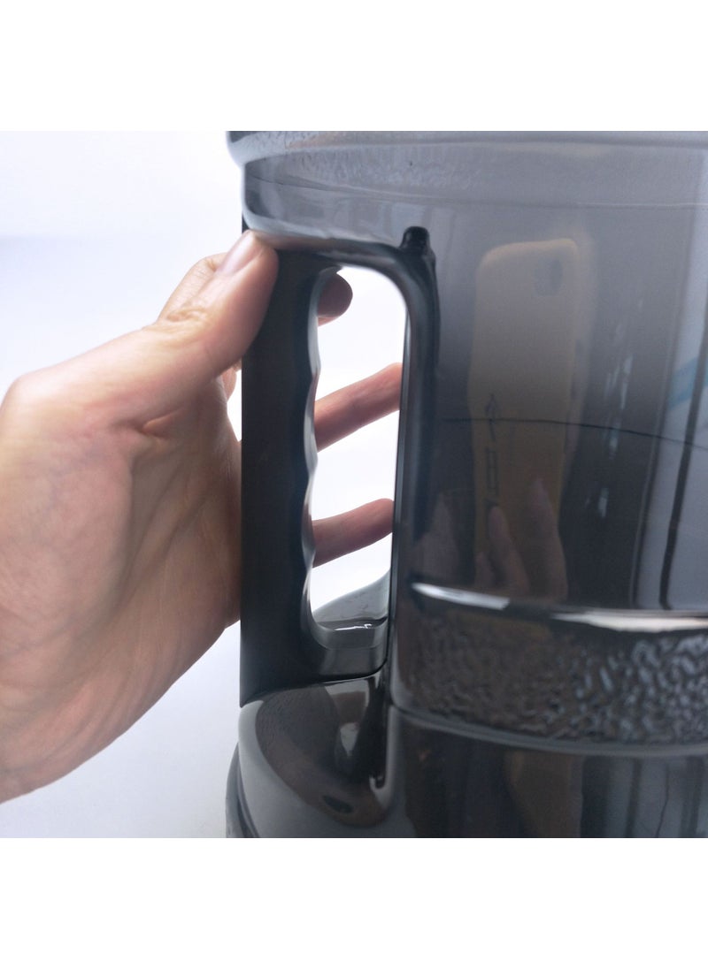 Generic - 2.5L Gym Large Capacity Sports Kettle Creative Plastic Water Bottle Handle Portable Bucket Gift Wholesale Factory 2.5L All Black - Image 1