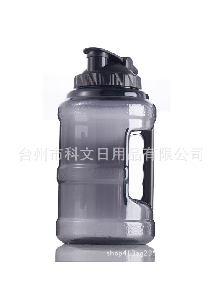 Generic - 2.5L Gym Large Capacity Sports Kettle Creative Plastic Water Bottle Handle Portable Bucket Gift Wholesale Factory 2.5L All Black - Image 1