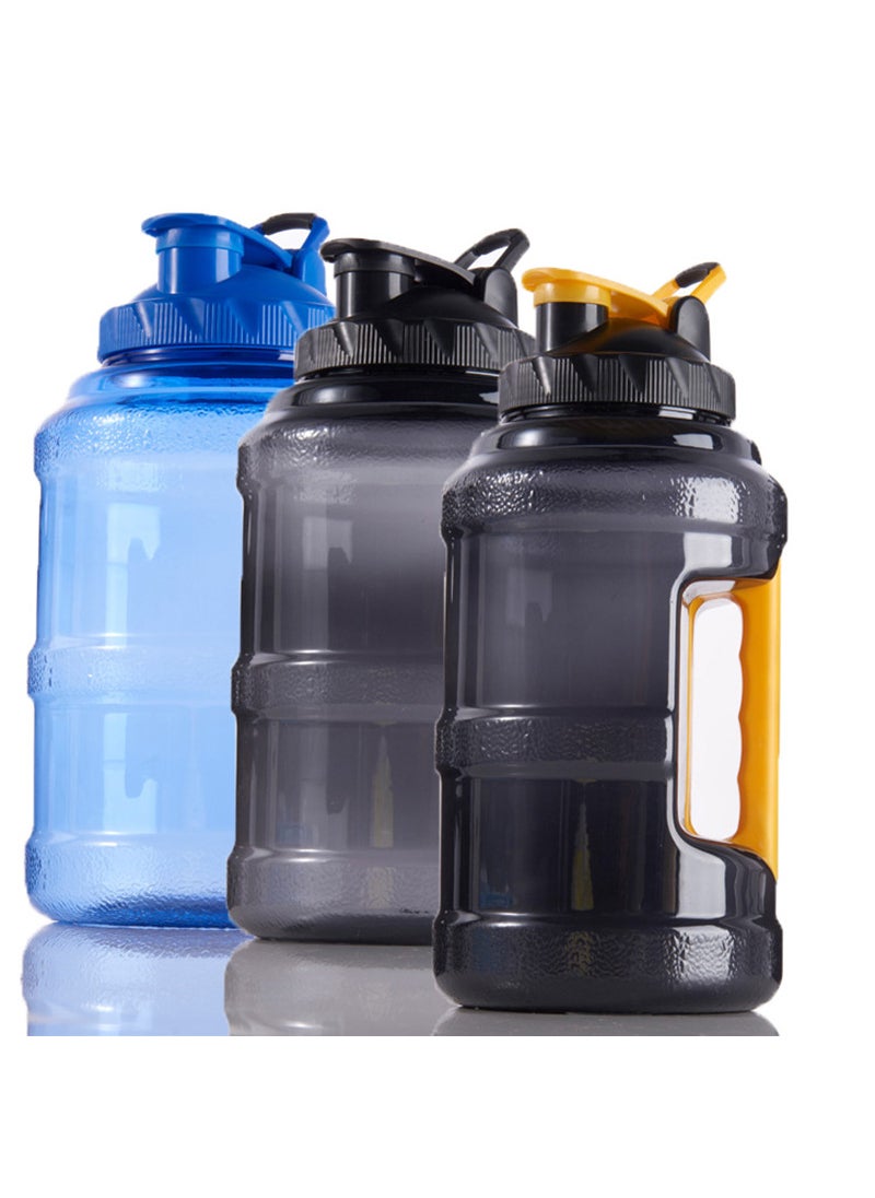 Generic - 2.5L Gym Large Capacity Sports Kettle Creative Plastic Water Bottle Handle Portable Bucket Gift Wholesale Factory 2.5L All Black - Image 1