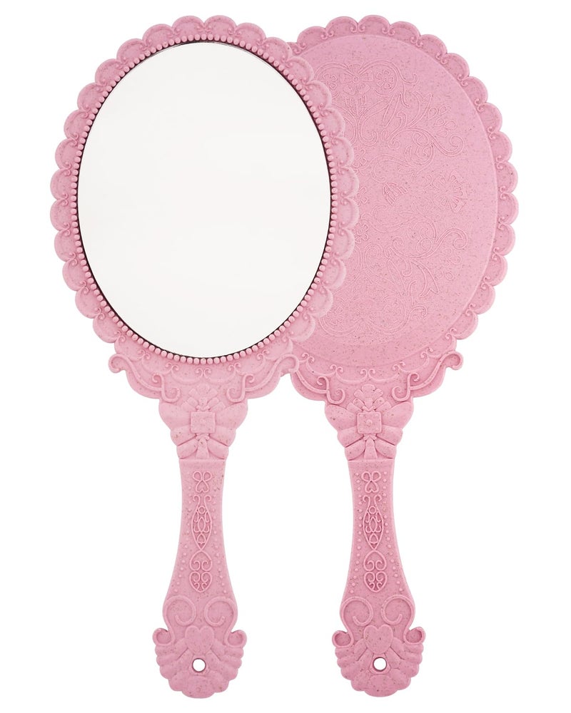 XPXKJ Hand Mirror Vintage Handheld Mirror with Handle Vanity Makeup Mirror Travel Mirrors
