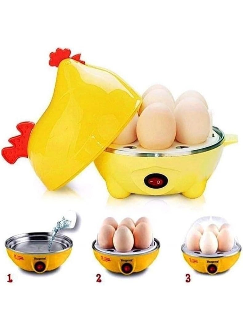 Fast Electric Egg Cooker for Up to 7 Eggs – Multi-Function Steamer for Boiled, Poached, Scrambled Eggs and Omelets | Retro Mint Style, BPA-Free, Auto Shut-Off, Measuring Cup, Family-Friendly, 350W 220V - Image 1