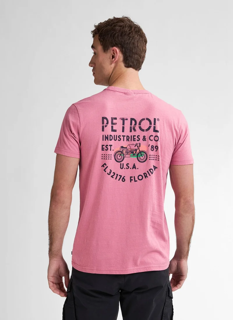 بترول اندستريز تيشيرت رجالي كلاسيك بطبعة