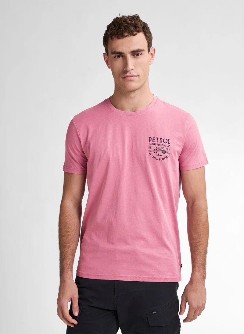 بترول اندستريز تيشيرت رجالي كلاسيك بطبعة