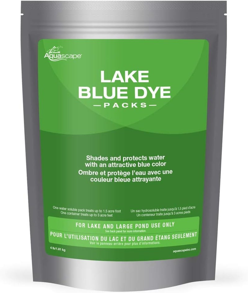 Aquascape Blue Water Dye for Lake and Large Pond 4 Packs  40021
