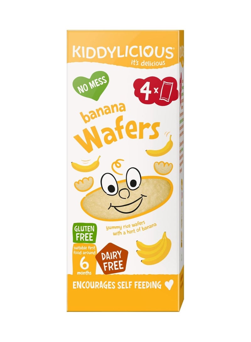 Kiddylicious Kiddilicious Banana Chips Gluten and Dairy Free Baby Snack Suitable for ages 6 months and up 4x4g - Image 2