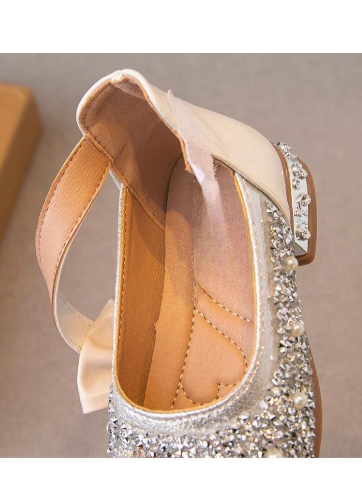 Girl Princess with Western Style Belt and Dance Single Leather Shoes - Image 3