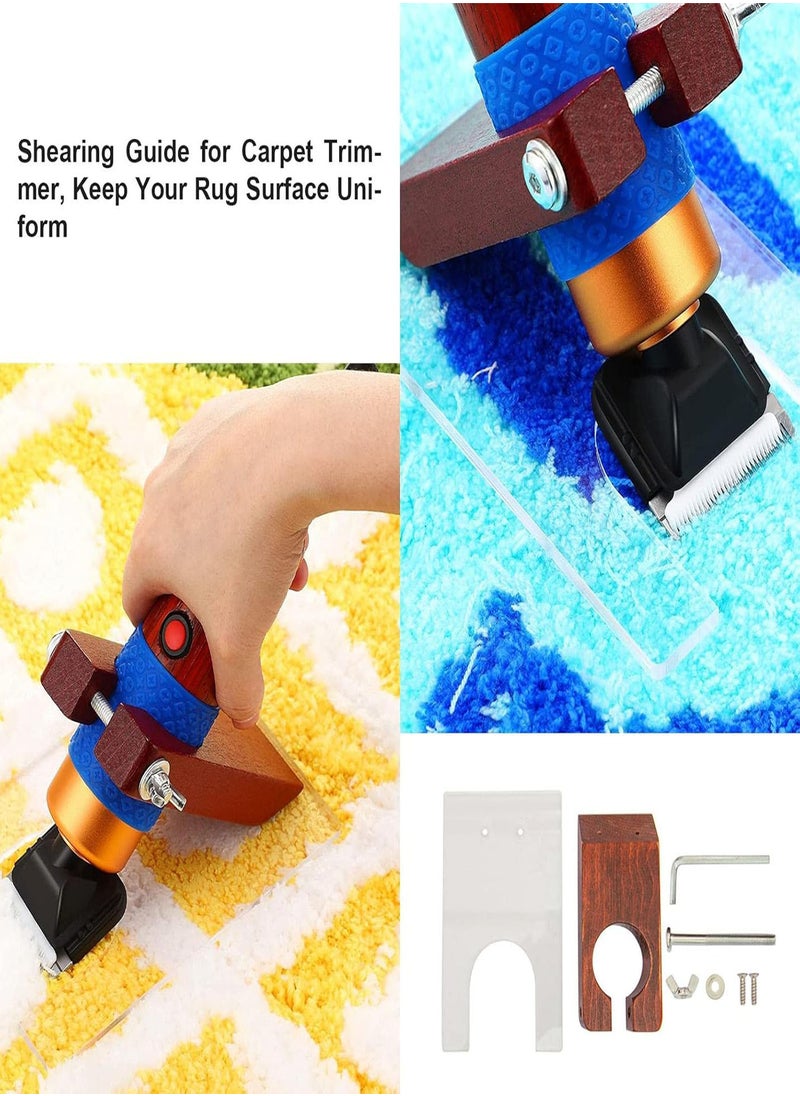 GGOOT - 5 Pcs Carpet Trimmer Guiding Tool - Carpet Trimmer Bracket Rug Shaver Stand for Carpet Trimmers,Carpet Carving Clippers with Acrylic Stands - Image 1