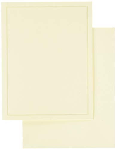 Gartner Studios Pearl Foil Border Print at Home All-Purpose Cards, Ivory/Cream, 4.25 x 5.5 inches - Image 4