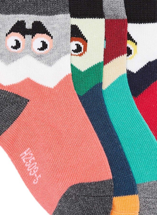 CAMEY Kids Pack Of 4 Cotton Socks - Image 3