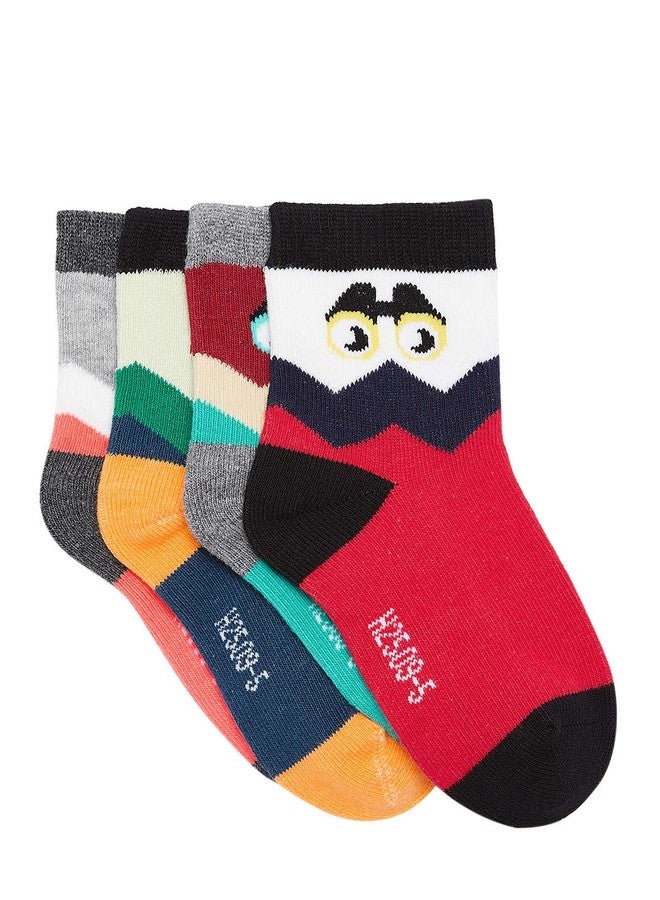 CAMEY Kids Pack Of 4 Cotton Socks - Image 2