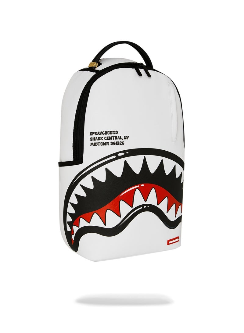 SPRAYGROUND SHARK CENTRAL BUBBLY WHITE DLXSV BACKPACK - Image 2