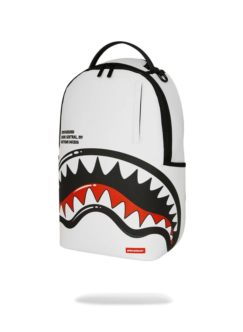 Sprayground  SHARK CENTRAL BUBBLY WHITE DLXSV BACKPACK  | Best Price UAE