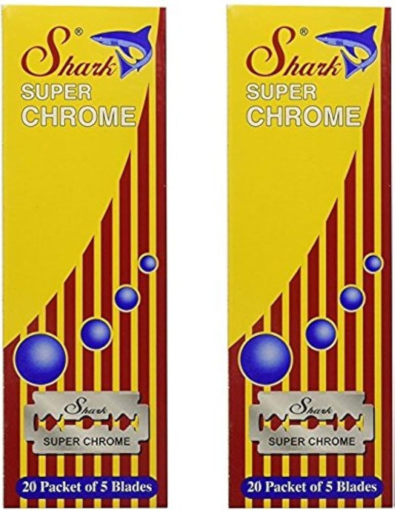 Lord 200 Shark Super Chrome Double Edge Safety Razor Blades 