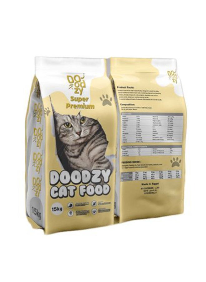 DOODZY DRY FOOD FOR CAT SUPER PREMIUM 15 kg - Image 1