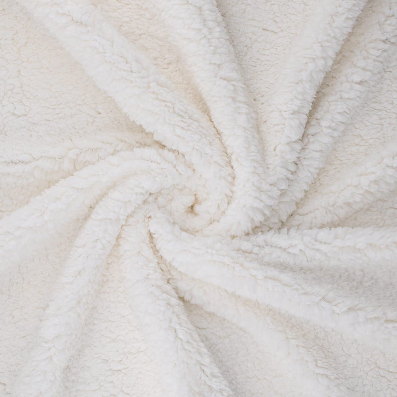 BEAUTEX Sherpa Fleece Throw Blanket  Super Soft Warm Buffalo Plaid Plush Blankets and Throws  Lightweight Cozy Fuzzy Blanket for Couch Sofa Bed (Beige  Throw 50"" x 60"") - Image 5