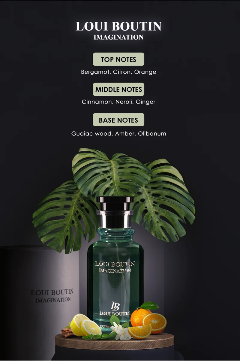عود خليجي Loui Boutin Imagination EDP 100ML | Fresh Citrus Aromatic Fragrance | Gents Fragrance