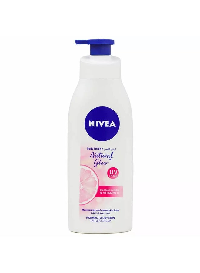 Nivea Natural Glow Body Lotion UV Filter 400ml - Image 1