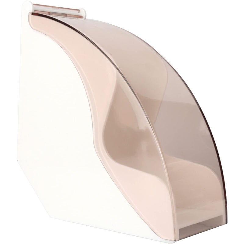 HOMEE Coffee Filter Holder Coffee Filter Box with Dustproof Cover Filter Paper Holder for Coffee Shop Home Storage Capacity of 100 pcs Paper Filters White