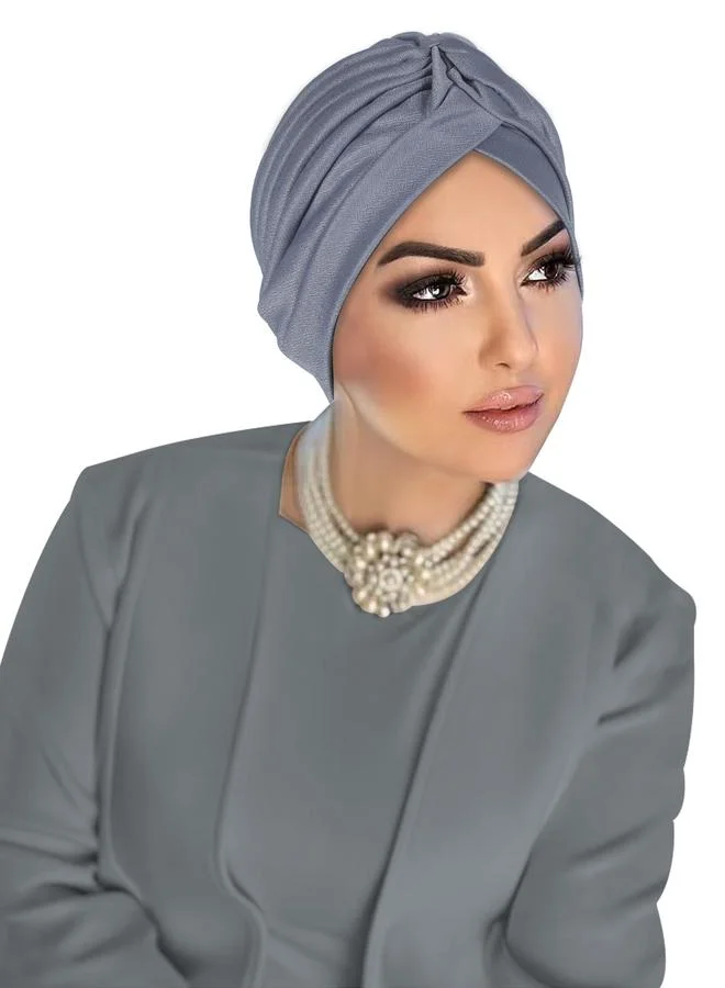 Take Two Grey Plain Turban Hijab