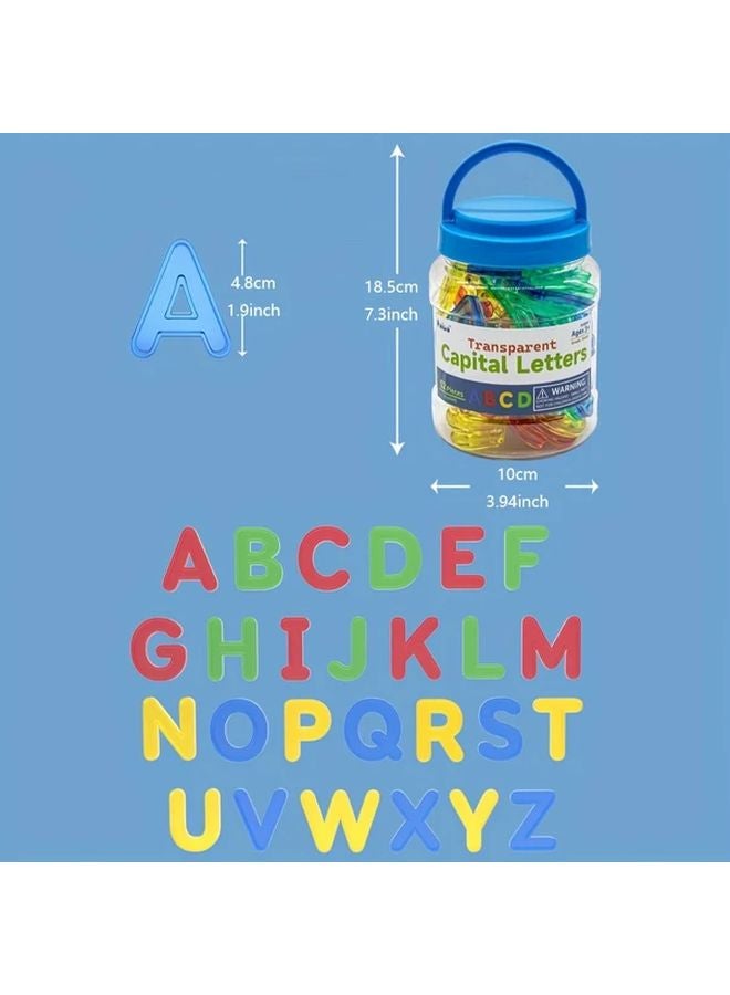 2 Sets Of Transparent Plastic Capital Letters For Light Table Learning Play - Image 3