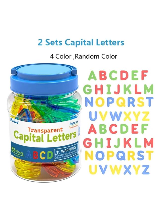 2 Sets Of Transparent Plastic Capital Letters For Light Table Learning Play - Image 1