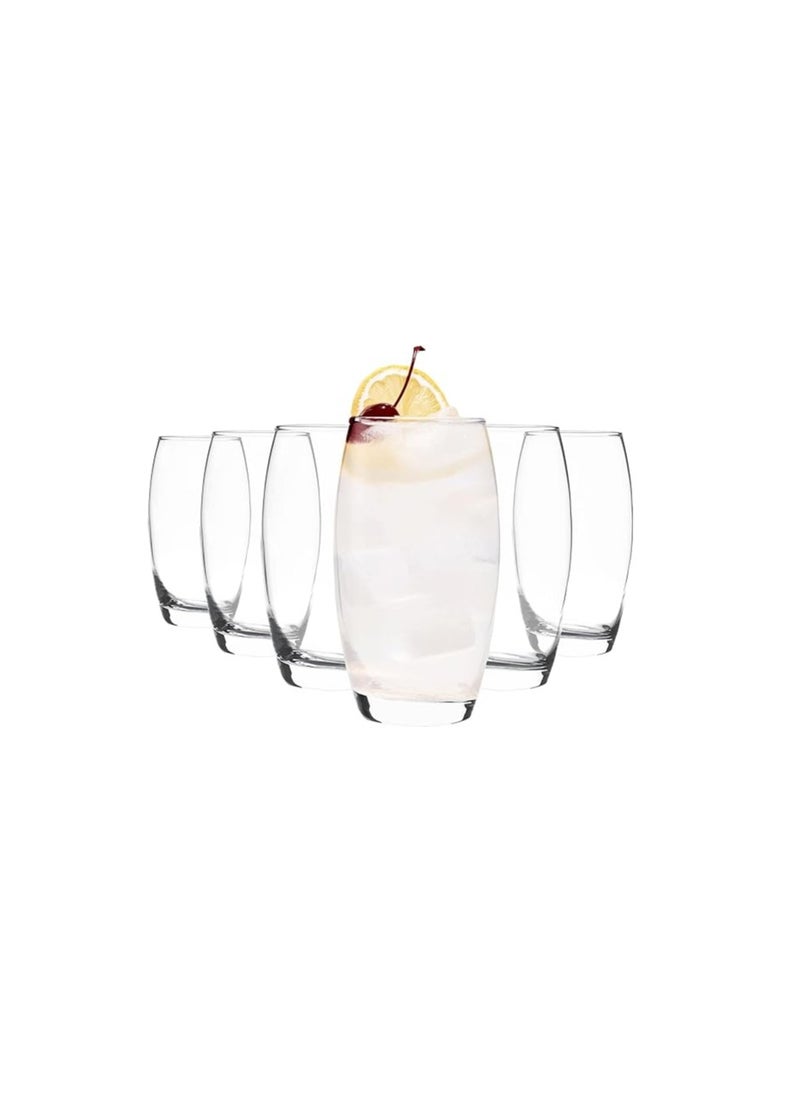 LAV Lav Large Juice and Water Cups-Empire-6 Cups- (510ml) -Clear-Turkey Made  - Image 3