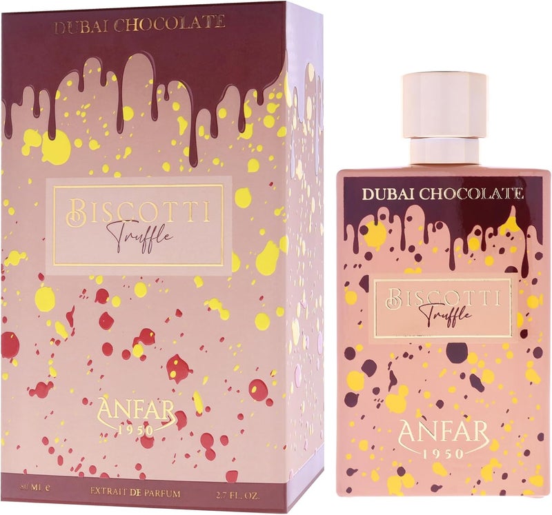 Anfar 1950 Dubai Chocolate Biscotti Truffle Eau de Parfum - Unisex Fragrance with Rich Cocoa, Biscotti & Vanilla Notes - 100ml - Image 4