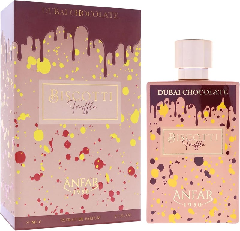 Anfar 1950 Dubai Chocolate Biscotti Truffle Eau de Parfum - Unisex Fragrance with Rich Cocoa, Biscotti & Vanilla Notes - 100ml - Image 3