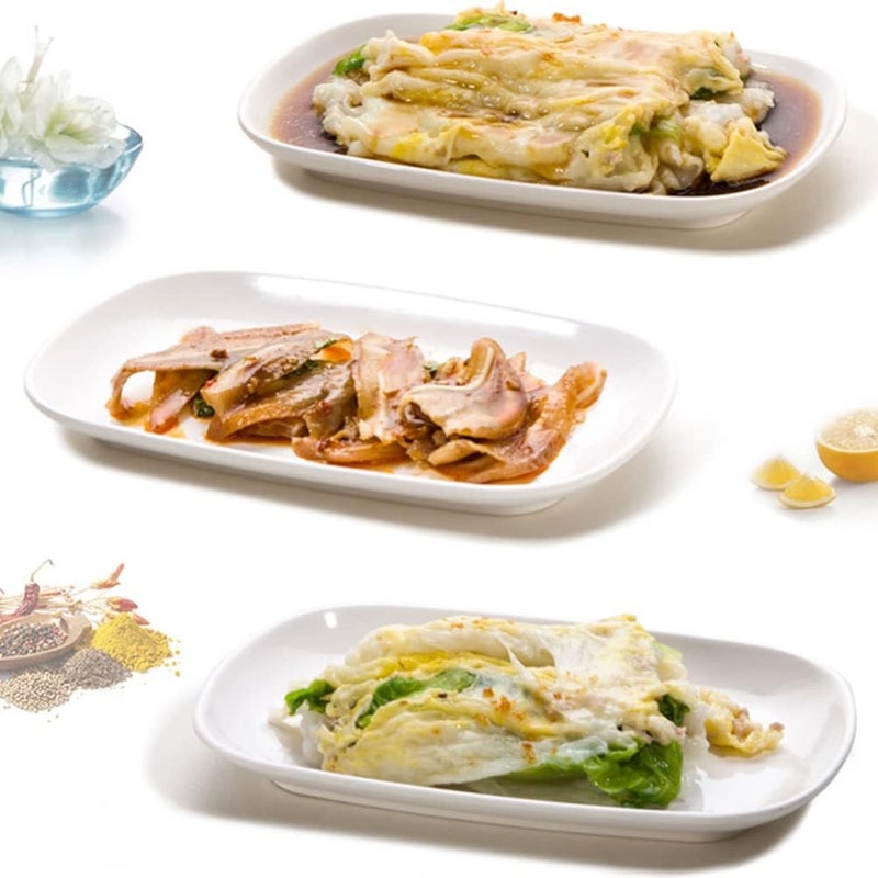 Hemoton 6 Pcs Melamine Dinner Plate Rectangular Breakfast Serving Plate Salad Dessert Plate Pastry Tray Sushi Dishes Appetizer Plates Fruit Plate for Home Restaurant Kitchen - Image 2
