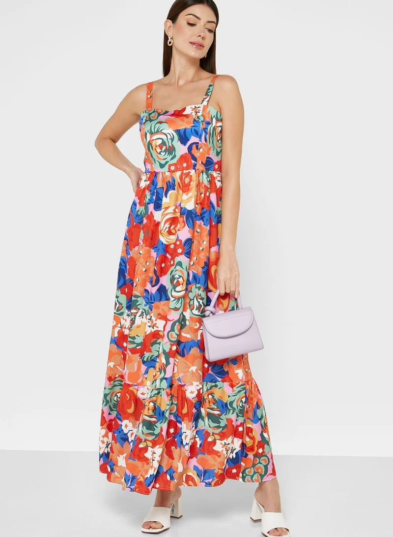 ELLA Strappy Printed Dress