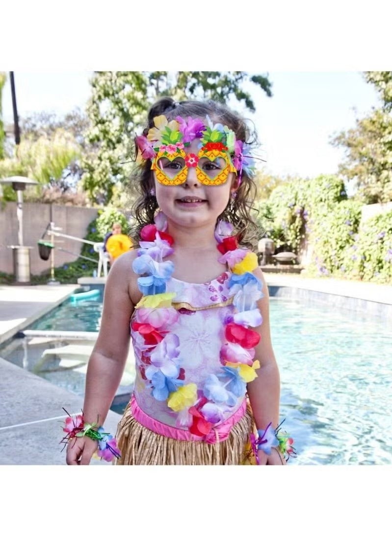 8Pcs Party Paper Glasses Hawaiian Party Kids Birthday Party Decoration Fancy Party Supplies - Image 2