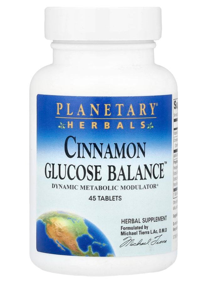 PLANETARY HERBALS Cinnamon Glucose Balance™ 45 Tablets 