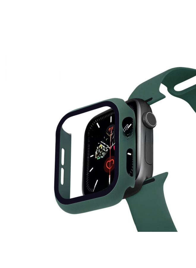 Generic - Suitable For Apple Watch Case Iwatch5 Protective Case 6 5 4 3 2 1 Generation Film Case Integrated PC Anti-fall Case-Color:Pink-Exterior Dimension:38mm 1/2/3 Generations General - Image 1