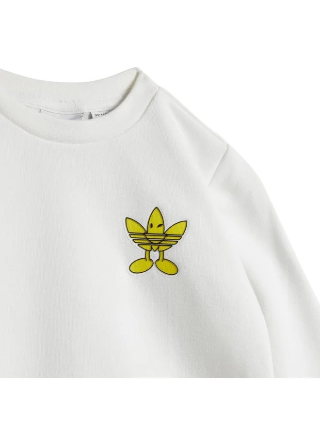 adidas طقم سنيكرز أبيض أوريجينالز للأطفال