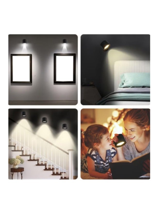 cyleto Wall Lights Wall Lamp with Remote, 5V Battery Operated Wall Sconce 2000mAh Rechargeable Battery, 3 Color & Dimmable, Led Wall Light with a Magnetic Link Base - Image 5