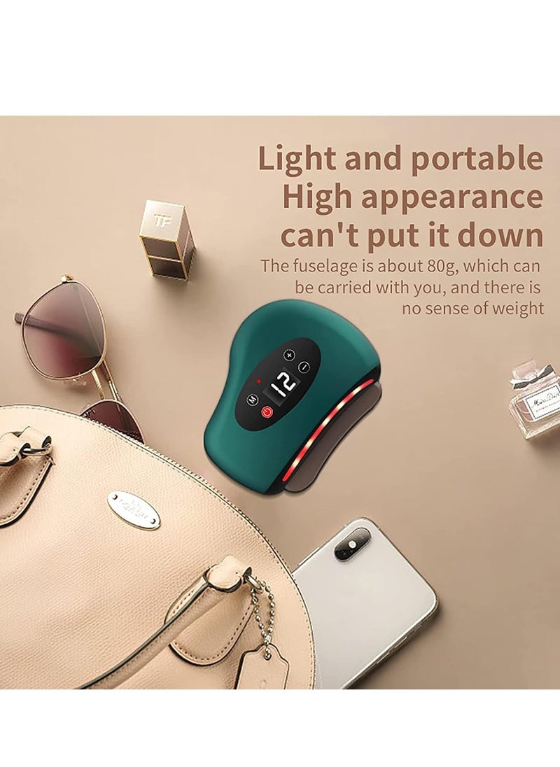 Excefore Facial Massage Electric Gua Sha Tools Microcurrent Electronic Gua Sha Board Constant Temperature design for Face Neck Skin Improve Facial Fine Lines Remove Wrinkles Face Lifting  - Image 5