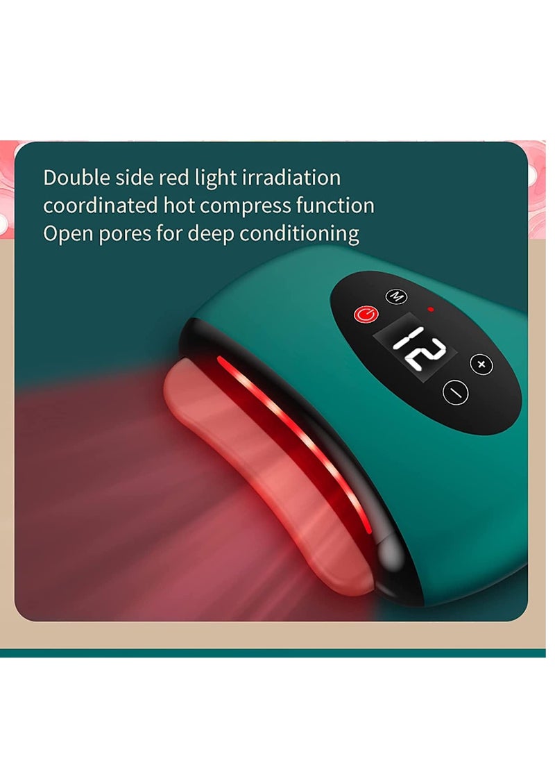 Excefore Facial Massage Electric Gua Sha Tools Microcurrent Electronic Gua Sha Board Constant Temperature design for Face Neck Skin Improve Facial Fine Lines Remove Wrinkles Face Lifting  - Image 3
